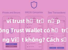 ví trust hỗ trợ nạp tiền không Trust Wallet có hỗ trợ tiếng Việt không? Cách sử dụng dễ dàng