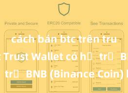 cách bán btc trên trust wallet Trust Wallet có hỗ trợ BNB (Binance Coin) không?